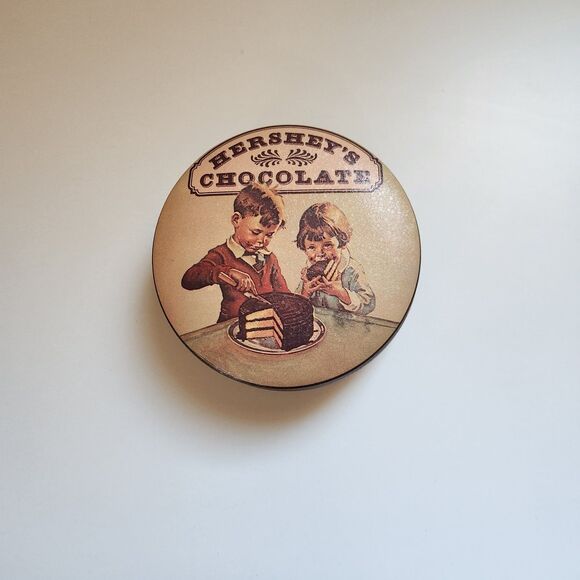 Vintage Hershey Chocolate 1982 Metal Tin - Picture 2 of 6